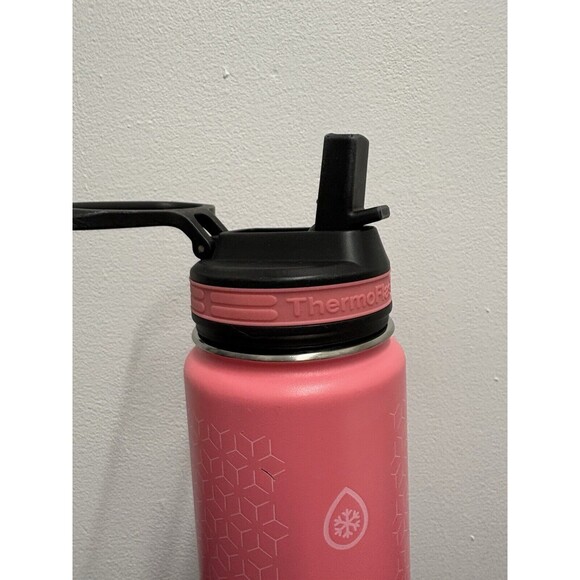 Thermoflask Bottle with Flip Up Straw Lid 24oz 700ml Pink Color NO STRAW - Picture 4 of 5